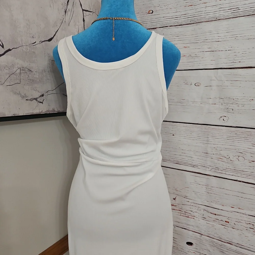 NWOT ChicMe XXL White Sleeveless Womens White Dress - Picture 14 of 16